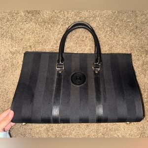 Fendi pre-serial era 1990’s Vintage Pequin Tote